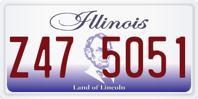 IL license plate Z475051