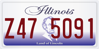 IL license plate Z475091