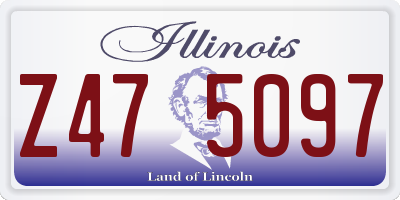 IL license plate Z475097