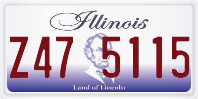 IL license plate Z475115
