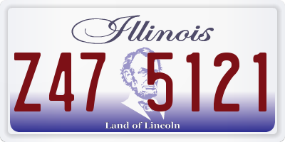 IL license plate Z475121