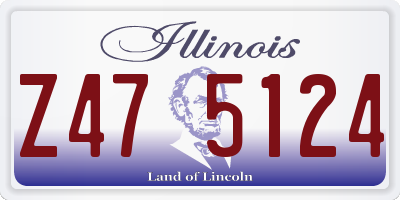IL license plate Z475124