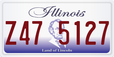 IL license plate Z475127