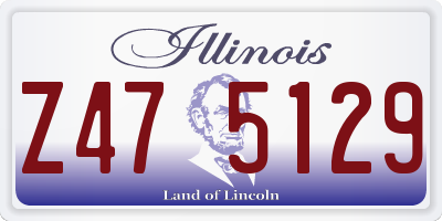 IL license plate Z475129