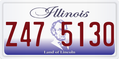 IL license plate Z475130