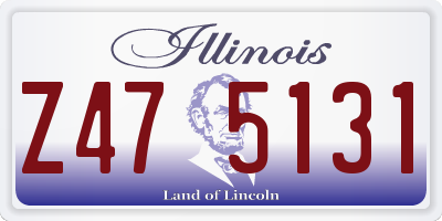 IL license plate Z475131