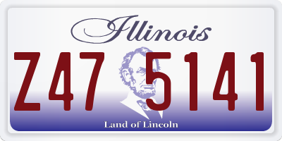 IL license plate Z475141