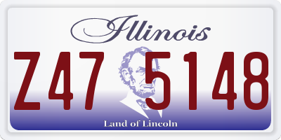 IL license plate Z475148