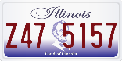 IL license plate Z475157