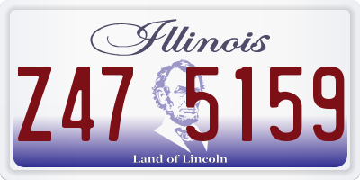 IL license plate Z475159