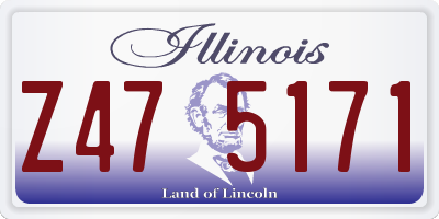 IL license plate Z475171