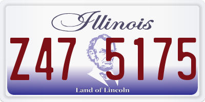IL license plate Z475175