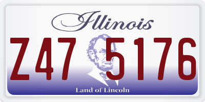 IL license plate Z475176