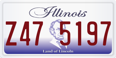 IL license plate Z475197