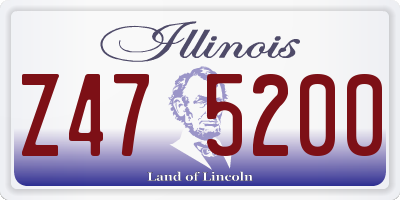 IL license plate Z475200