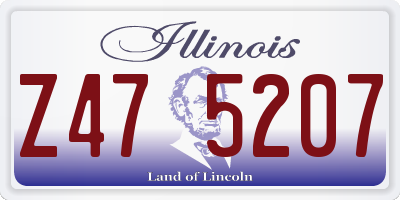 IL license plate Z475207