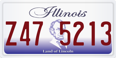 IL license plate Z475213