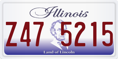 IL license plate Z475215