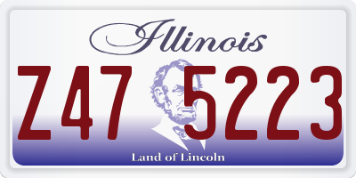 IL license plate Z475223