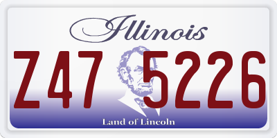 IL license plate Z475226