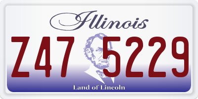 IL license plate Z475229