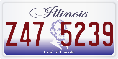 IL license plate Z475239