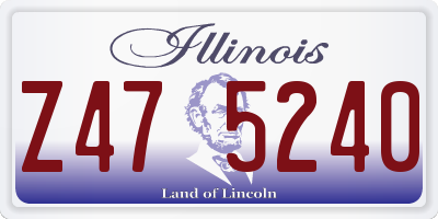 IL license plate Z475240