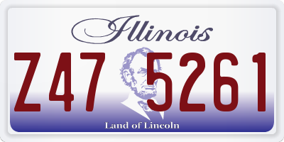 IL license plate Z475261