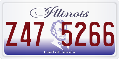IL license plate Z475266