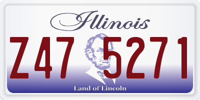 IL license plate Z475271