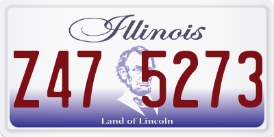 IL license plate Z475273