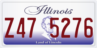 IL license plate Z475276