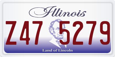 IL license plate Z475279