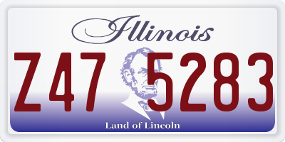 IL license plate Z475283
