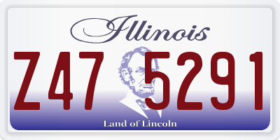IL license plate Z475291