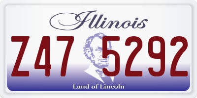 IL license plate Z475292