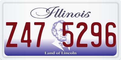 IL license plate Z475296