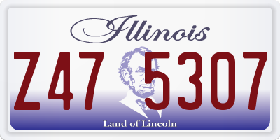 IL license plate Z475307