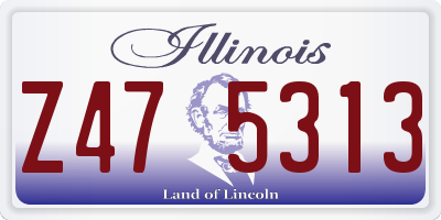 IL license plate Z475313