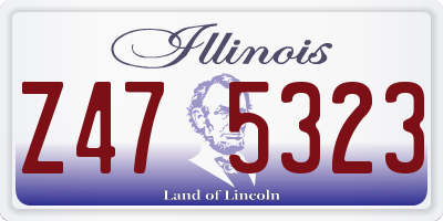 IL license plate Z475323