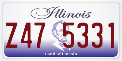 IL license plate Z475331