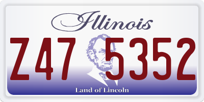 IL license plate Z475352