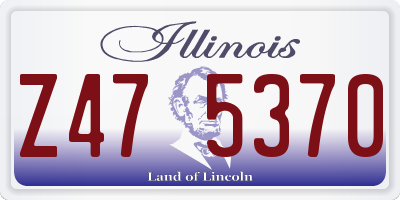 IL license plate Z475370