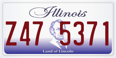 IL license plate Z475371