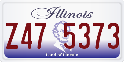 IL license plate Z475373