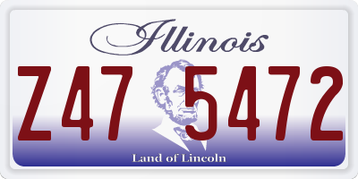 IL license plate Z475472