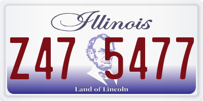 IL license plate Z475477
