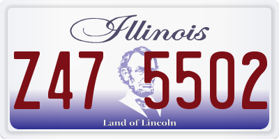 IL license plate Z475502