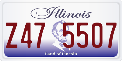 IL license plate Z475507