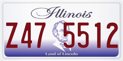 IL license plate Z475512